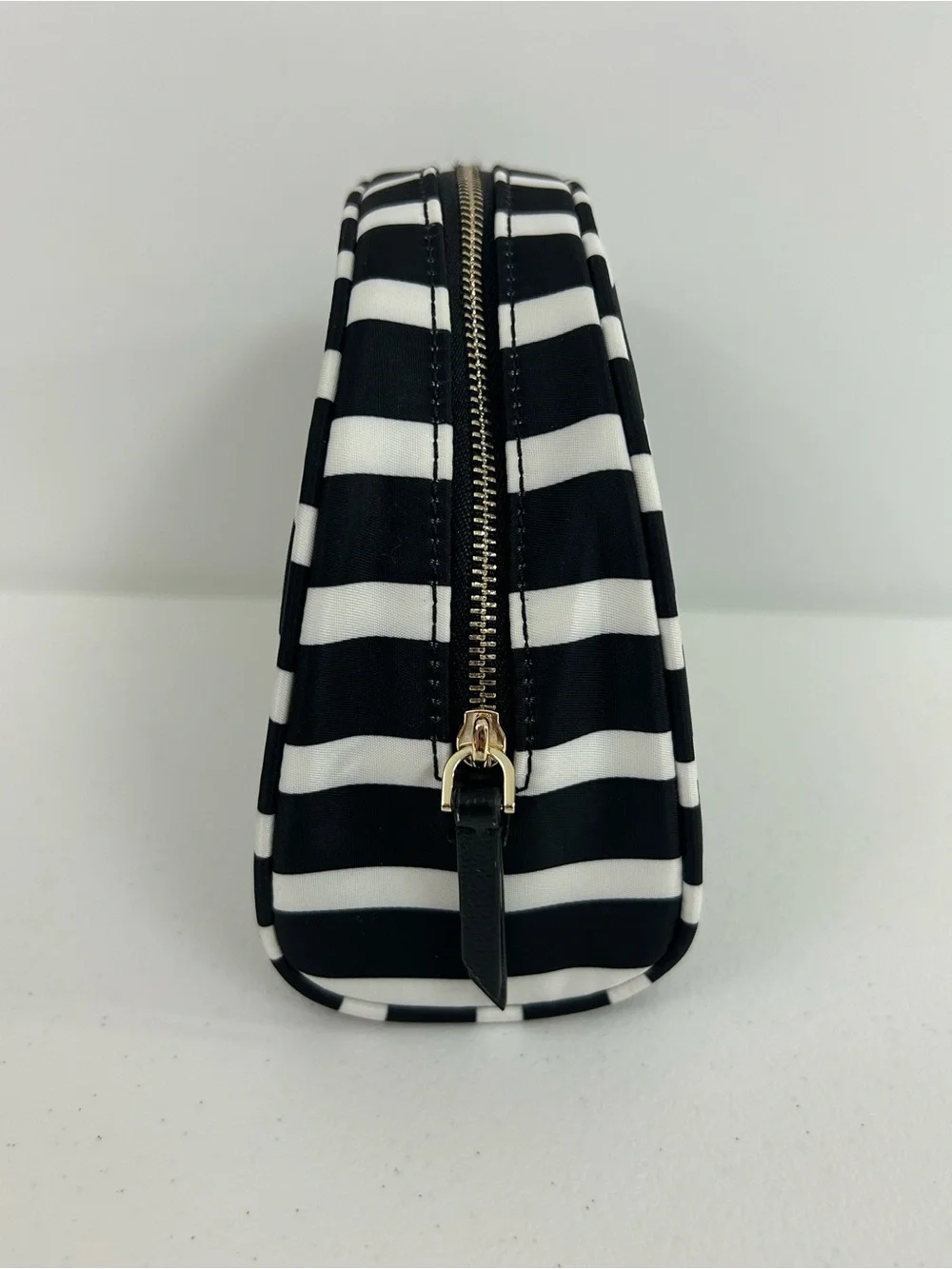 Kate Spade Dome Cosmetic Case Striped Pouch NWOT